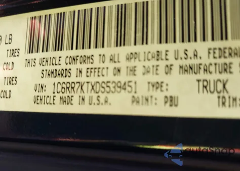 2013 Ram 1500 Express из США, поврежденный, VIN 1C6RR7KTXDS539451